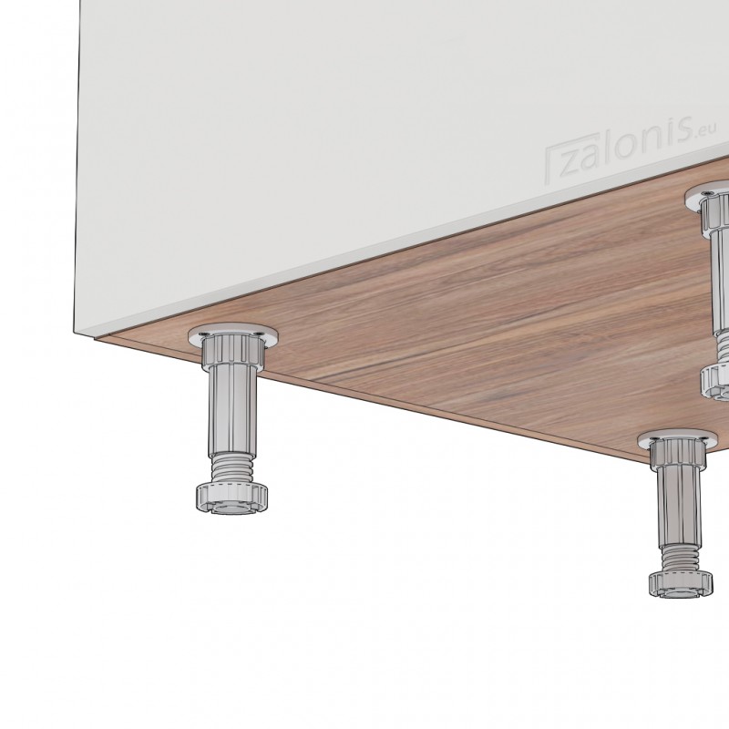 KITCHEN CABINET LEG WHITE / 10cm CABINET LEGS